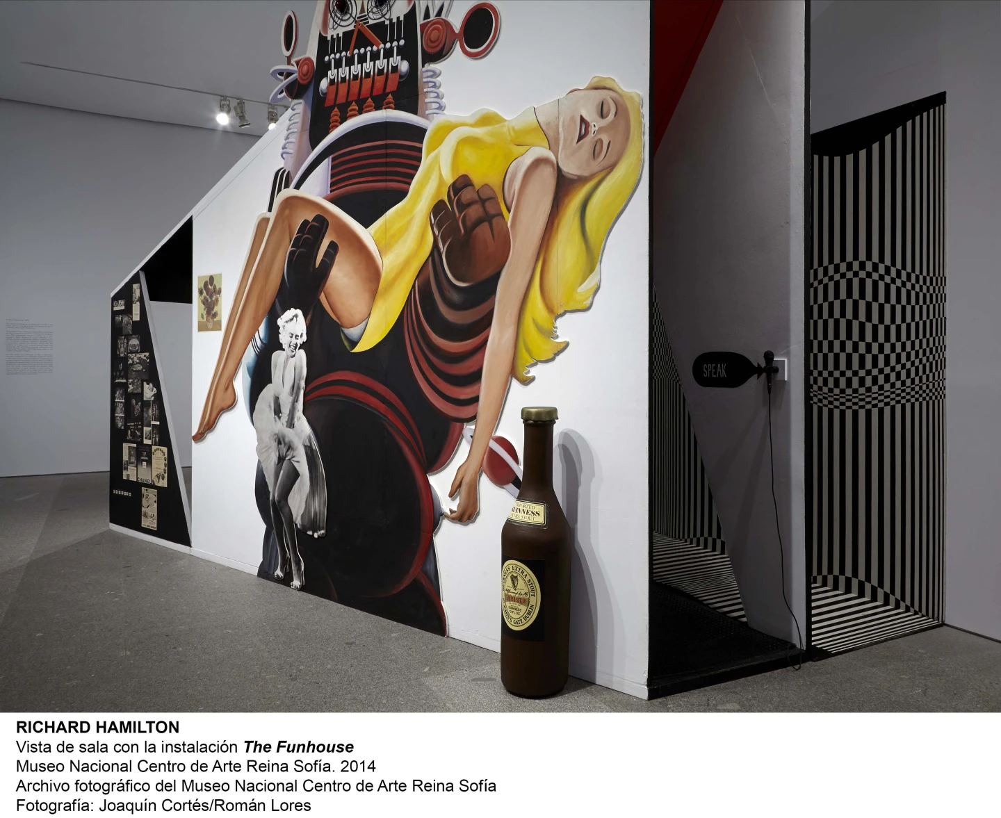Vista de sala de la exposición Richard Hamilton, 2014