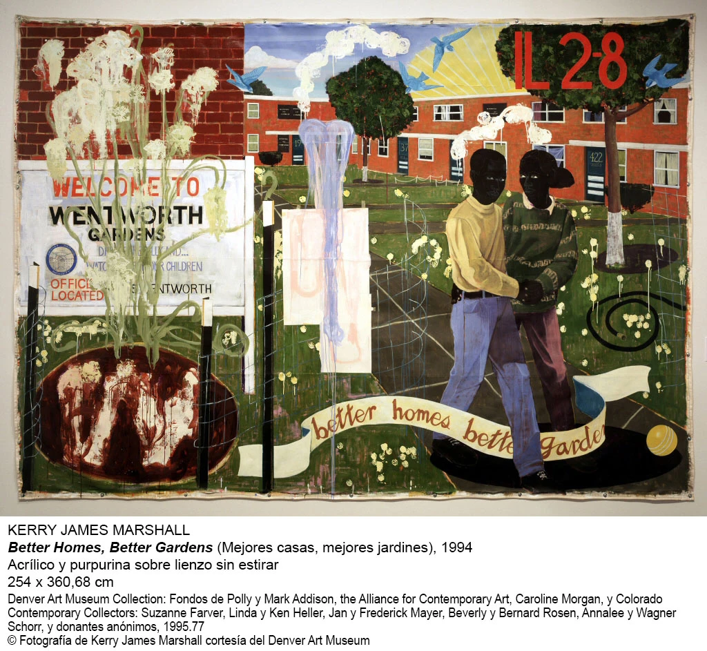 Kerry James Marshall, Better Homes, Better Gardens (Mejores casas, mejores jardines), 1994