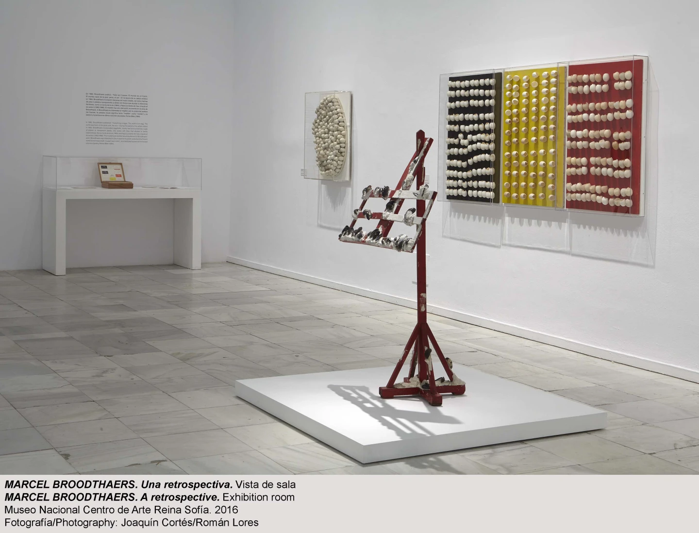 Vista de sala de la exposición Marcel Broodthaers. Una retrospectiva