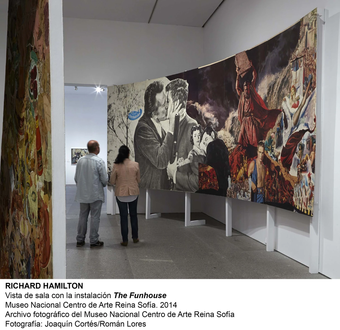 Vista de sala de la exposición Richard Hamilton, 2014