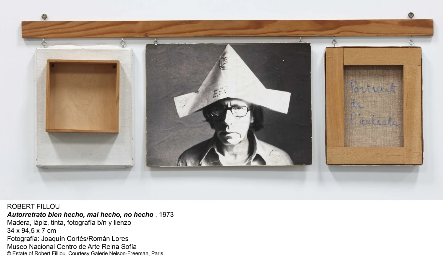 Robert Filliou. Autorretrato bien hecho, mal hecho, no hecho, 1973