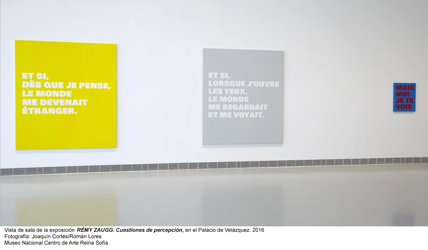 Rémy Zaugg.Cuestiones de percepción 