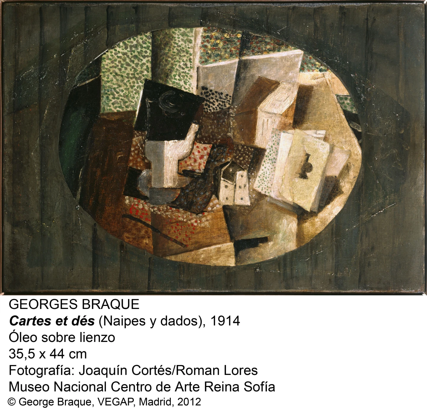 Georges Braque. Cartes et dés, 1914