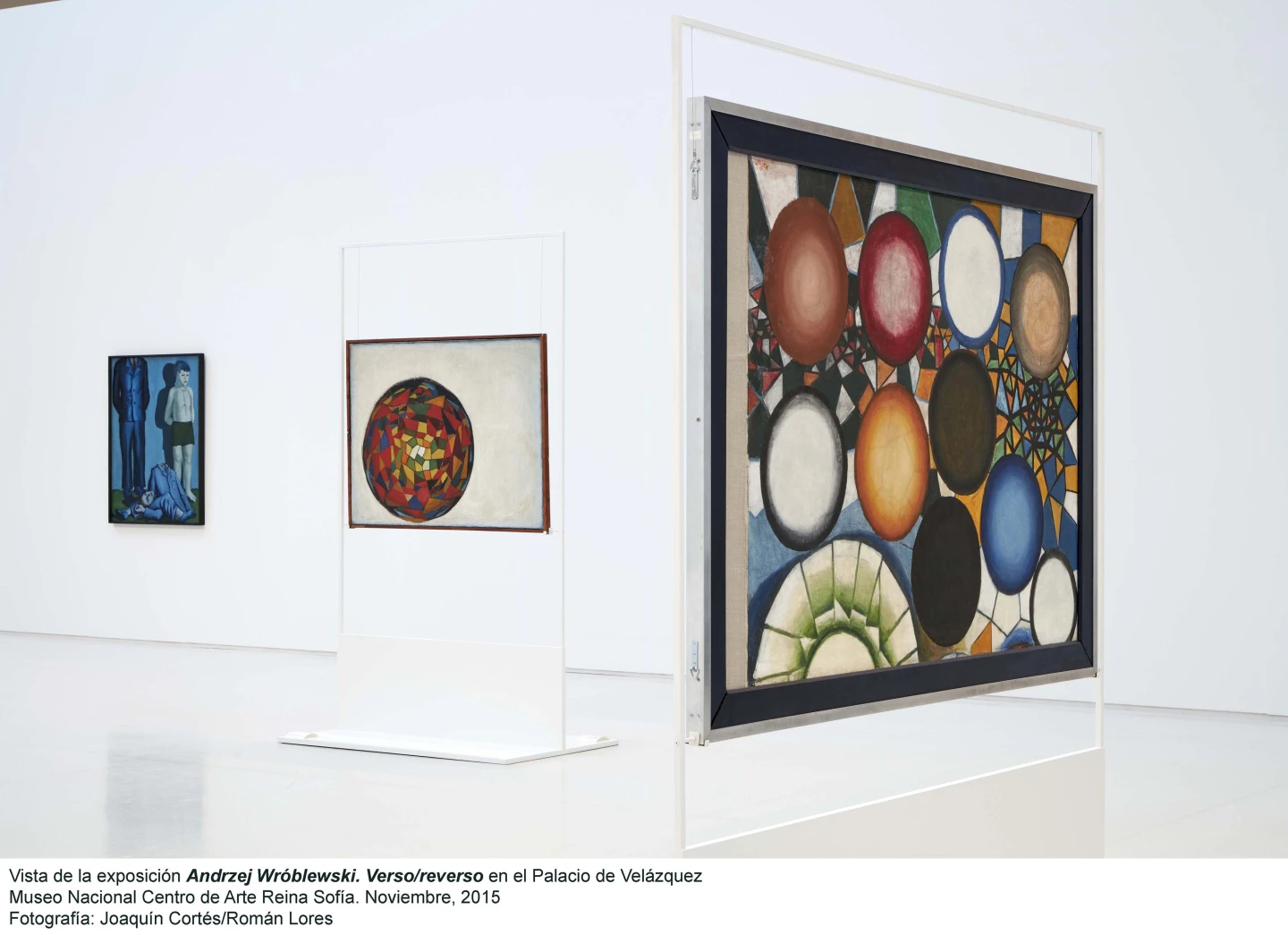 Vista de la exposición Verso/Reverso de Andrzej Wróblewski en el Palacio Velázquez