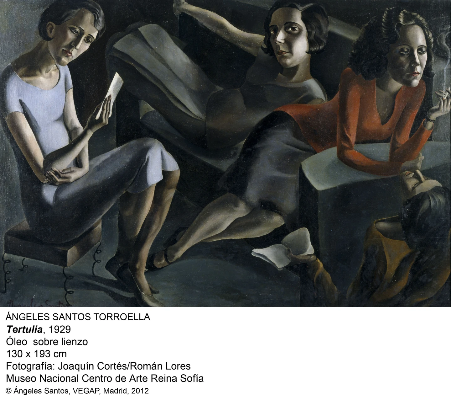 Ángeles Santos. Tertulia, 1929
