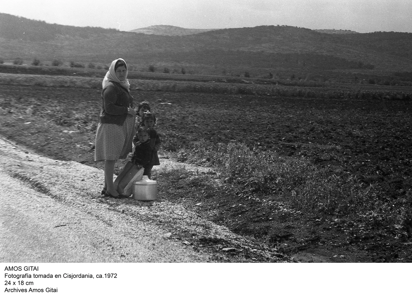 Amos Gitai. Fotografía tomada en Cisjordania, ca. 1972