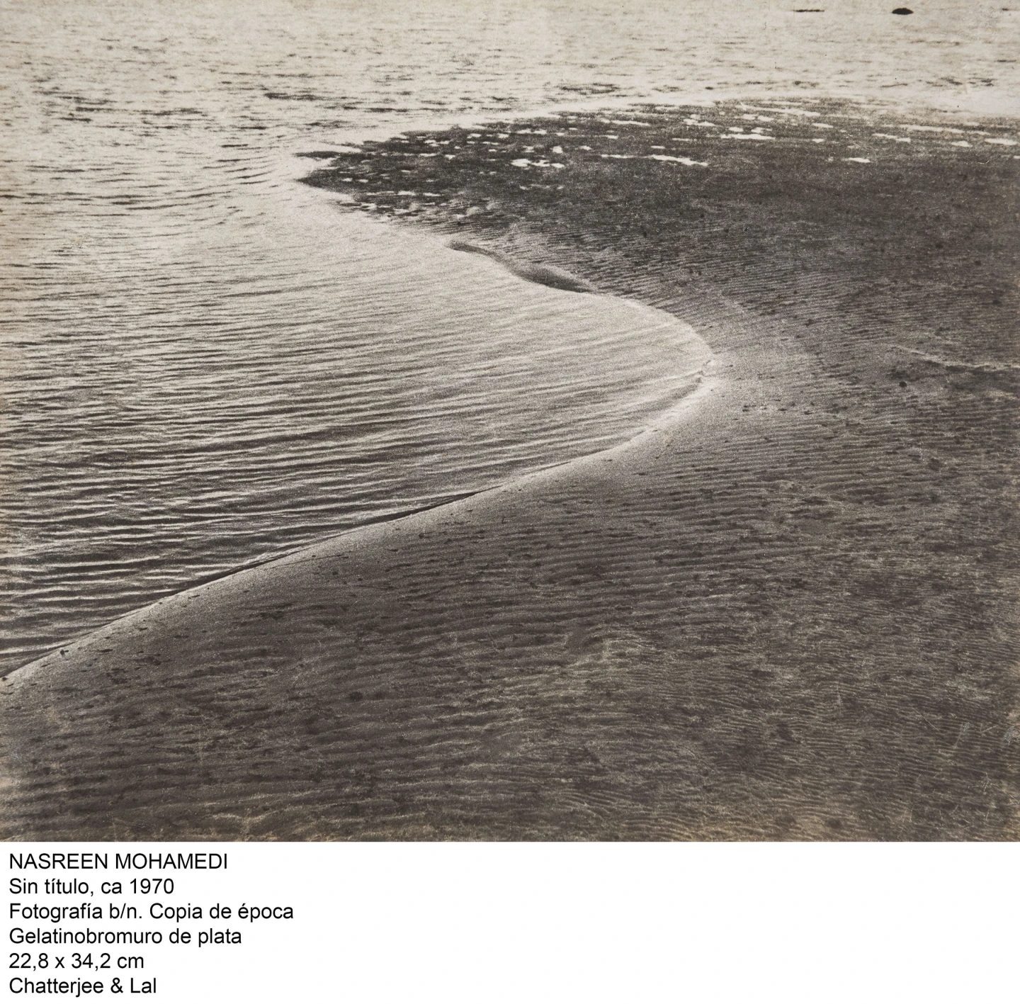 Nasreen Mohamedi Sin título, ca. 1970. Fotografía b/n