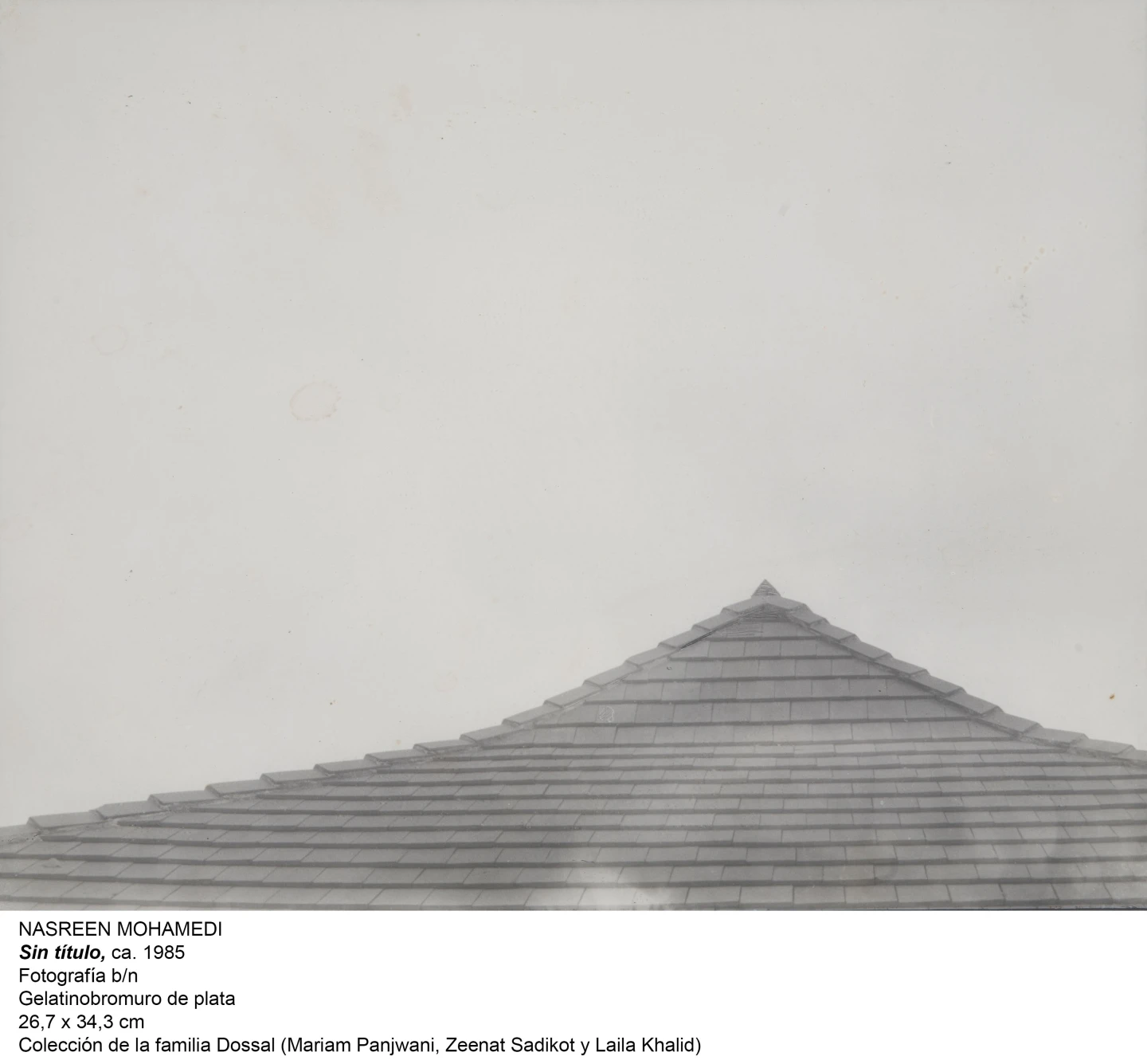 Nasreen Mohamedi Sin título, ca. 1985. Fotografía b/n