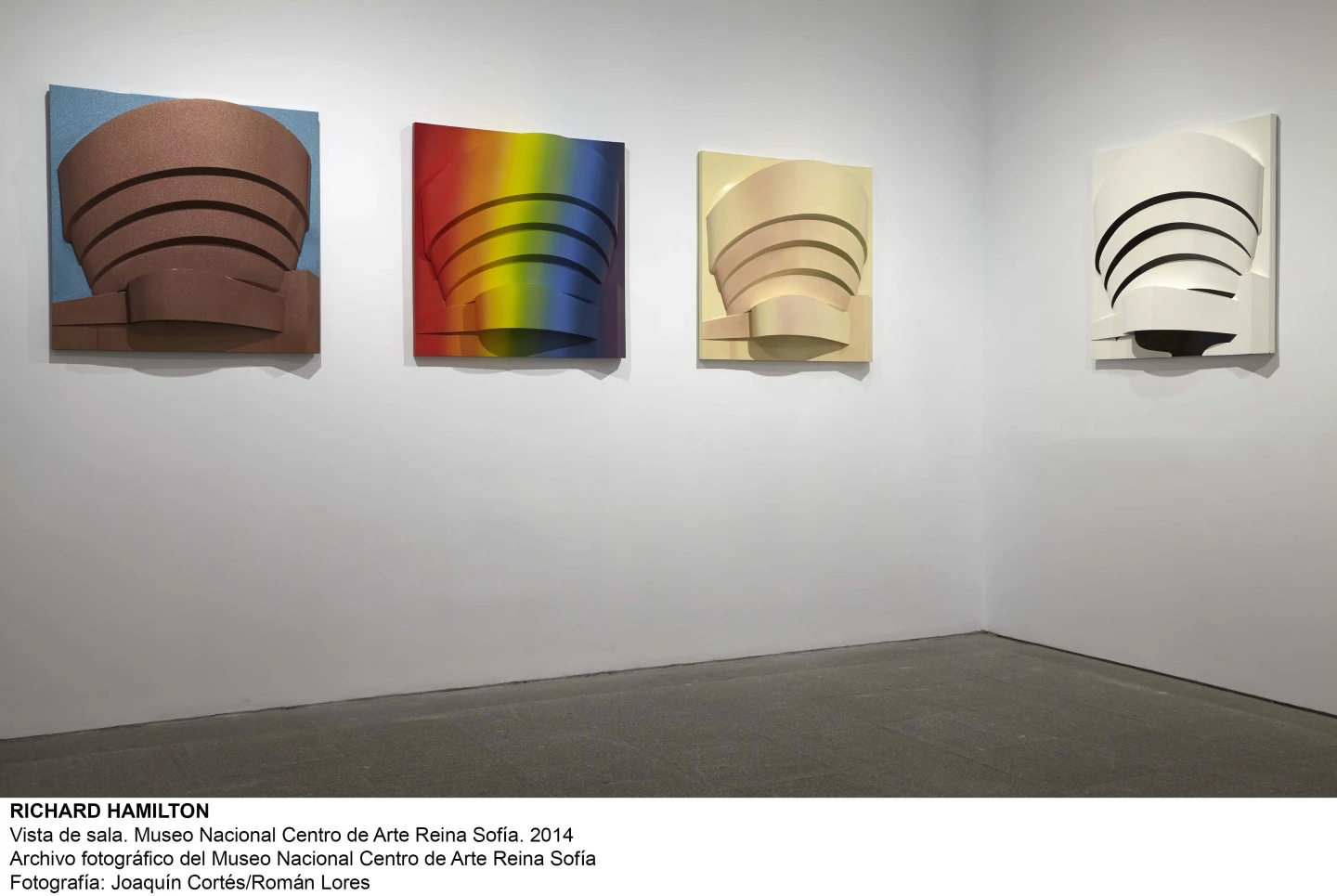 Vista de sala de la exposición Richard Hamilton, 2014