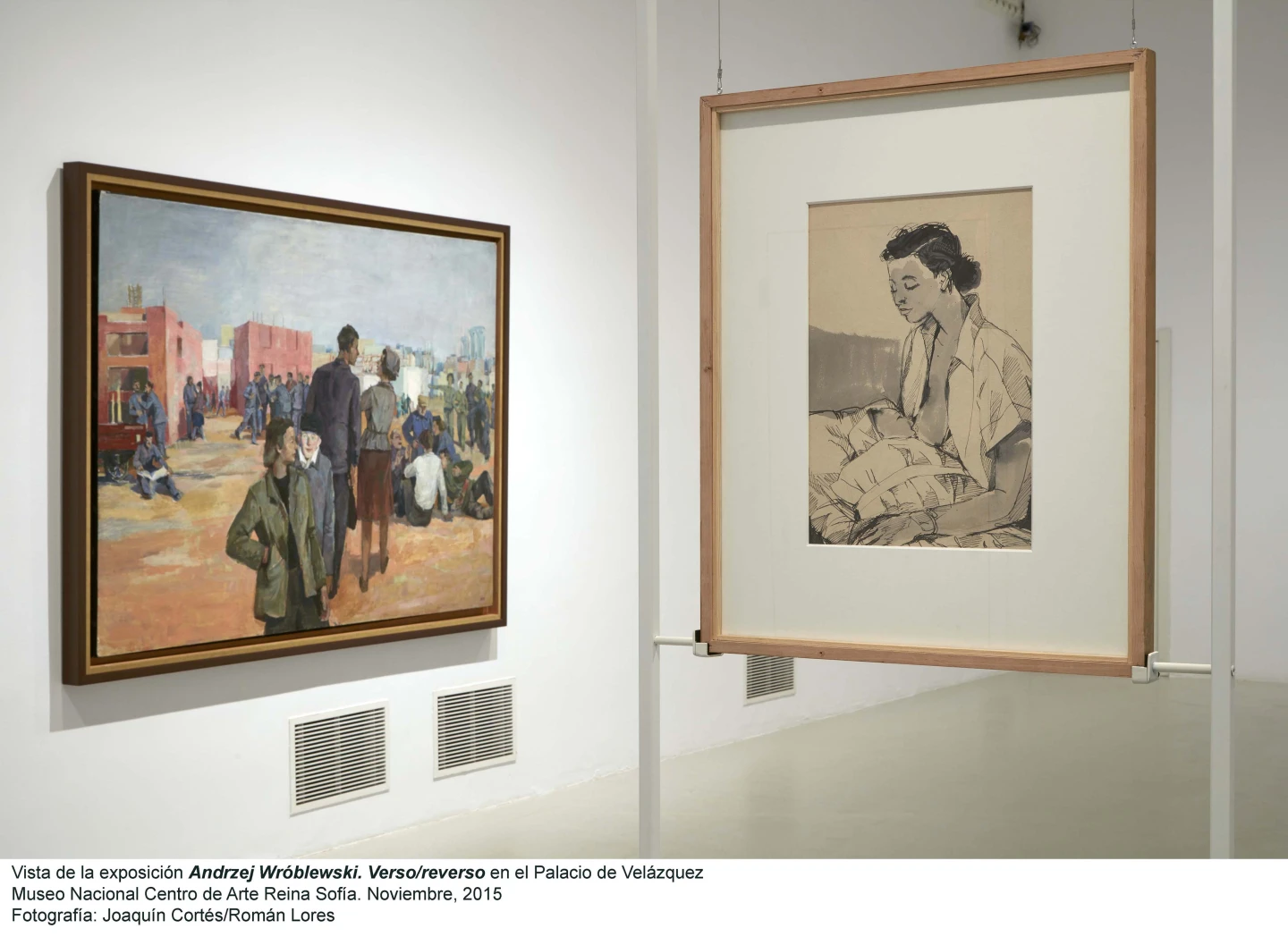 Vista de la exposición Verso/Reverso de Andrzej Wróblewski en el Palacio Velázquez