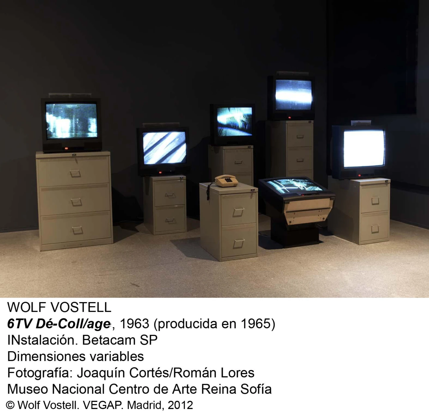 Wolf Vostell. 6TV Dé-Collage, 1963