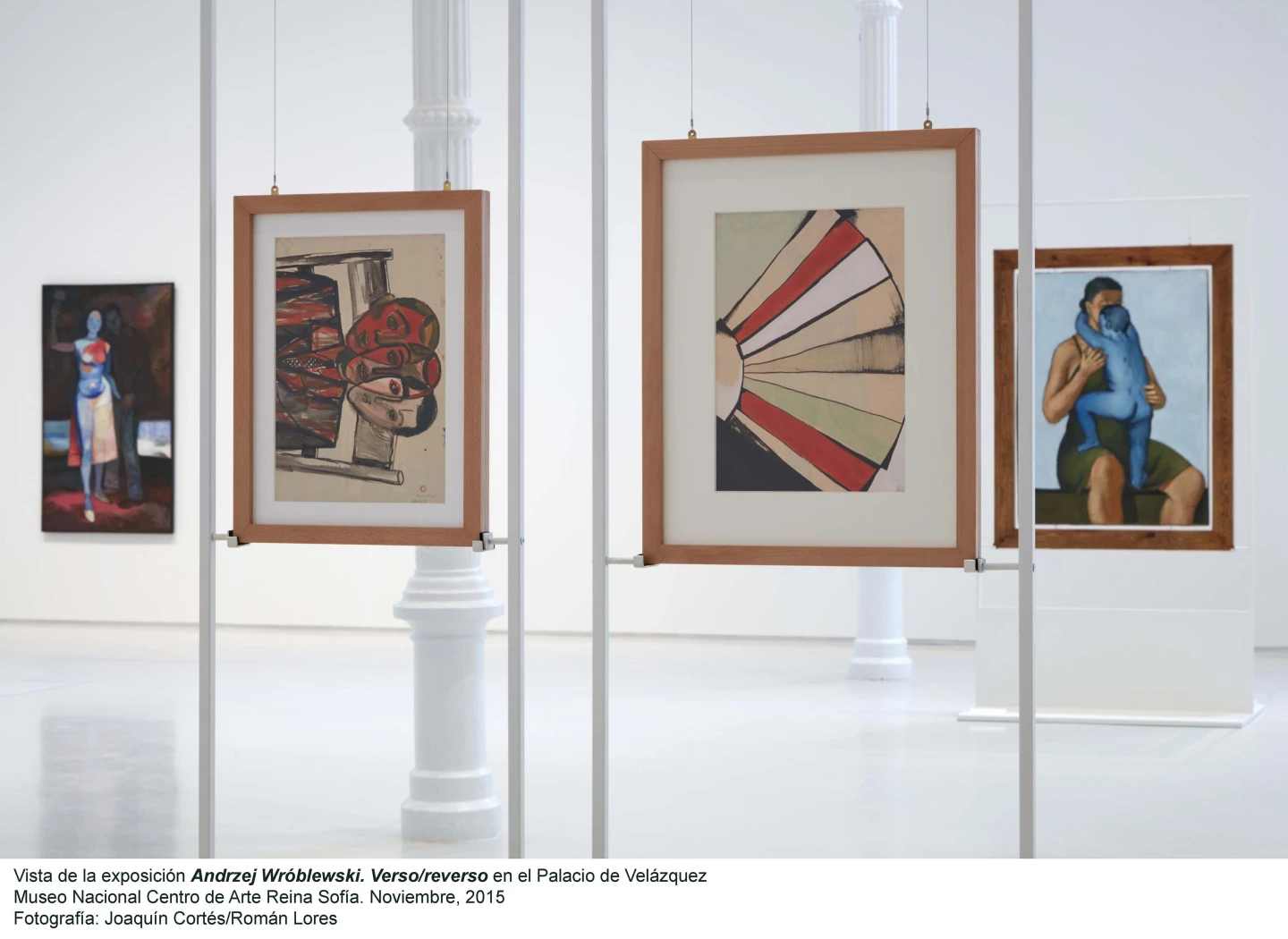 Vista de la exposición Verso/Reverso de Andrzej Wróblewski en el Palacio Velázquez