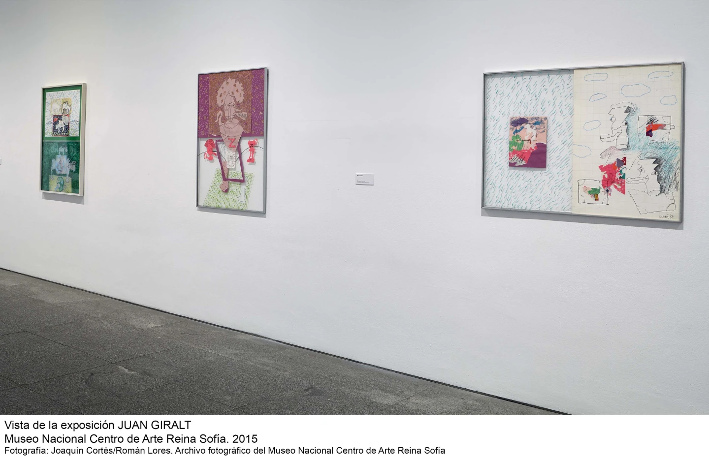 Imagen de sala de la exposición de Juan Giralt