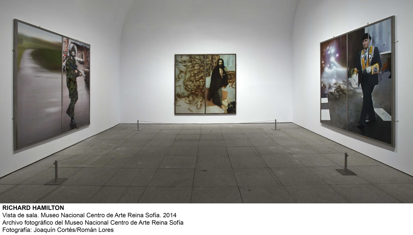 Vista de sala de la exposición Richard Hamilton, 2014