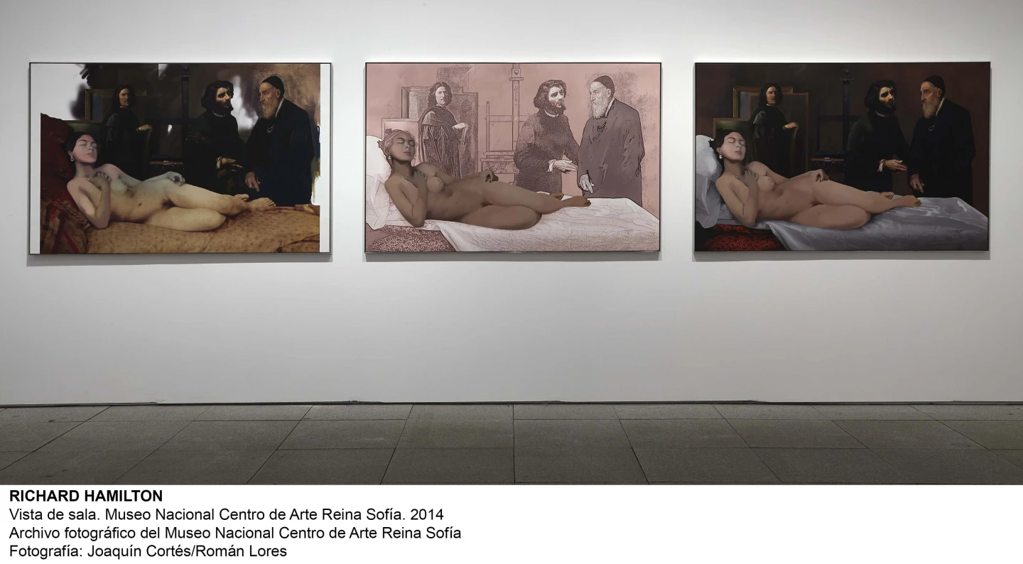 Vista de sala de la exposición Richard Hamilton, 2014