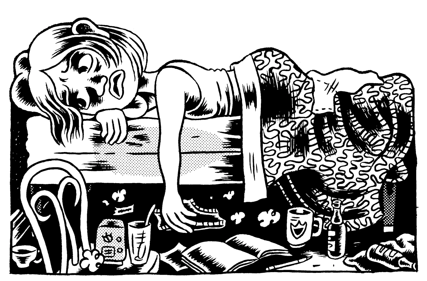 Julie Doucet. Viñeta extraída de Cómics (1994-2016) ©Julie Doucet