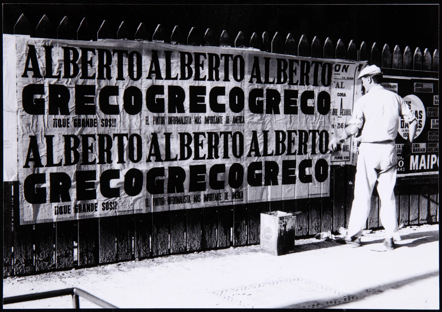 ALBERTO GRECO. ¡Qué grande sos!, 1961 (copia póstuma 2012). Impresión digital fotográfica sobre papel. 21 x 30 cm. Fotografía Sameer Makarius. Museo Nacional Centro de Arte Reina Sofía