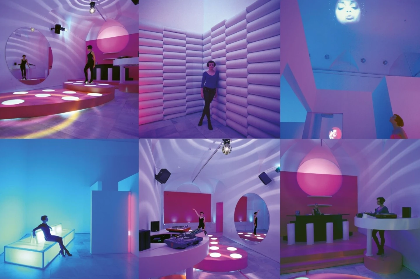 Ana Laura Aláez (Dance & Disco, 2000/2019)Collage seis fotografías sobre papel Ilford 310 gr, no enmarcadas (50 x 50cm c/u) Edición 1 de 6 + 2 PA © Ana Laura Aláez. Museo Reina Sofía