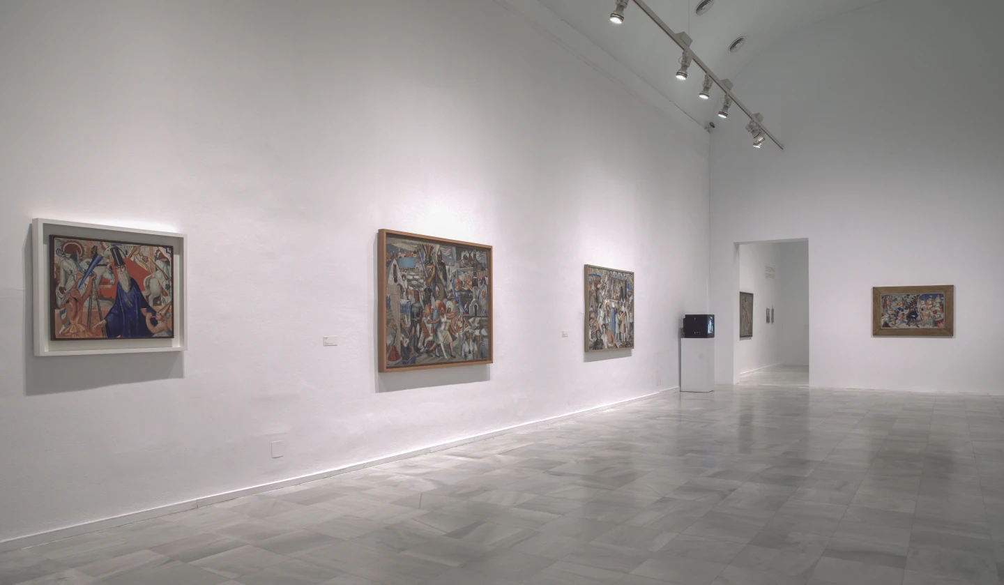 Vista de la exposición Maruja Mallo. Máscara y compás