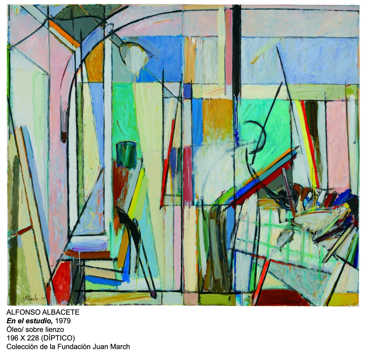 Alfonso Albacete. En el estudio, 1979
