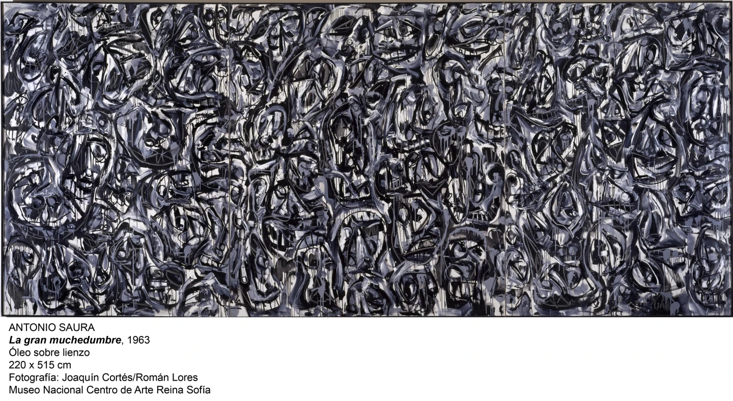 Antonio Saura. La gran muchedumbre, 1963