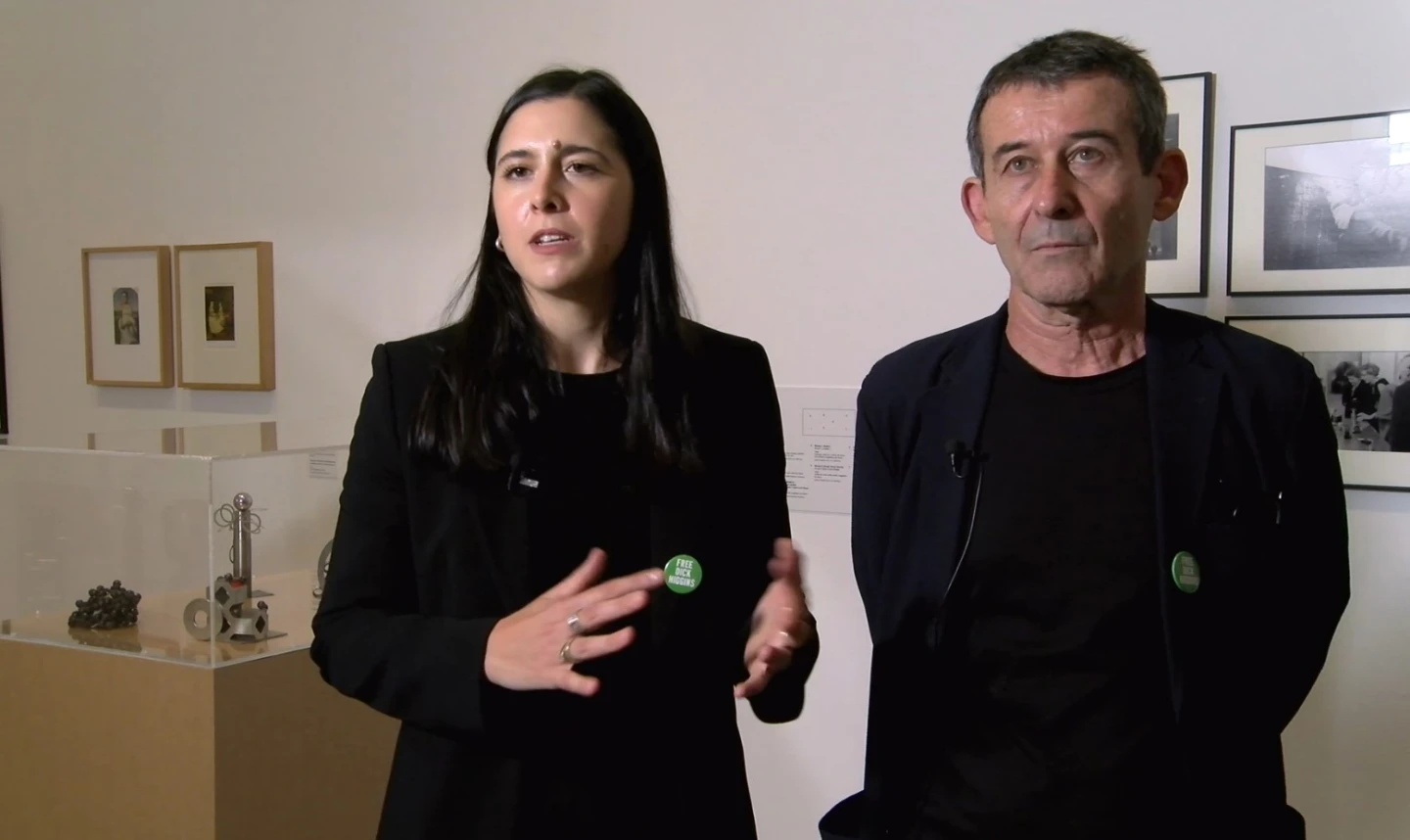 Declaraciones de los comisarios de la muestra, Alice Centamore y Christian Xatrec 