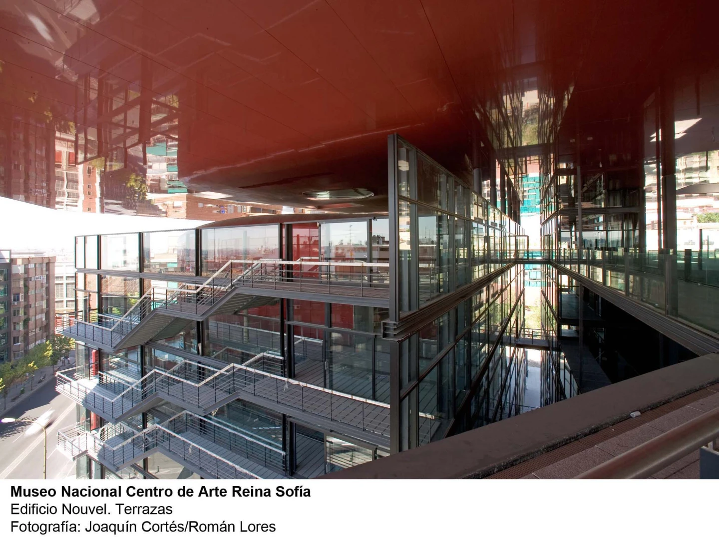 Museo Reina Sofía. Edificio Nouvel. Terrazas