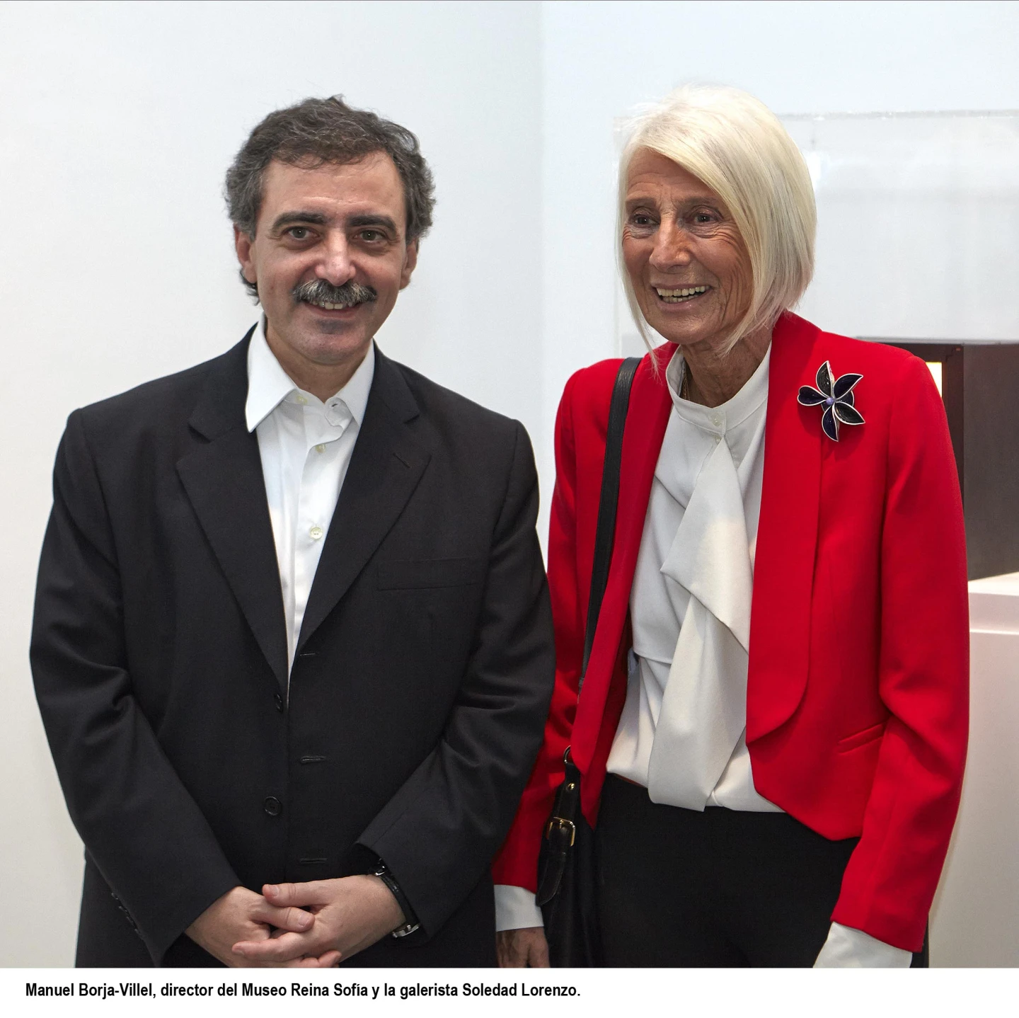 Manuel Borja-Villel, director del Museo Reina Sofía y la galerista Soledad Lorenzo