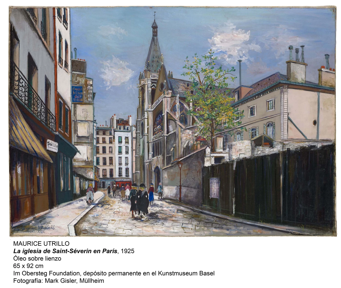 Maurice Utrillo. L'église Saint-Séverin à Paris, 1925