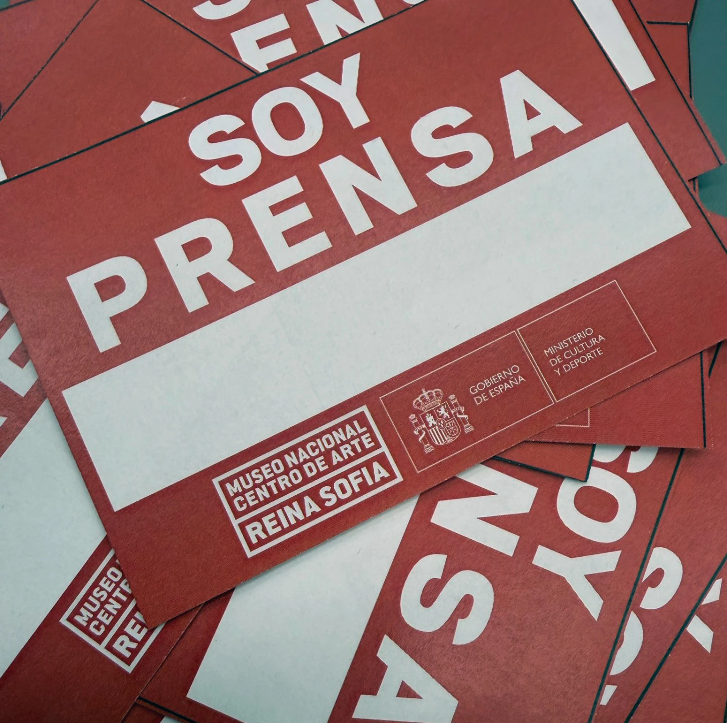 Etiqueta de prensa, del Museo Reina Sofía