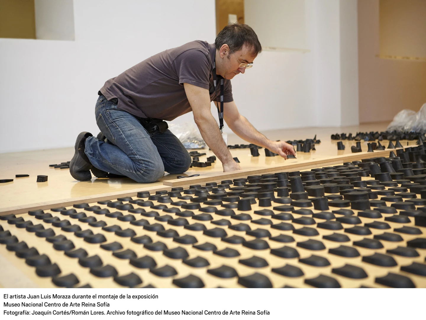 Juan Luis Moraza. Montaje de la exposición