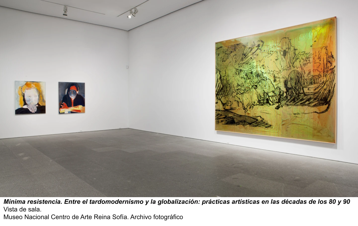 Mínima resistencia. Entre el tardomodernismo y la globalización: prácticas artísticas durante las décadas de los 80 y 90, vista de sala / gallery view (imagen 1)