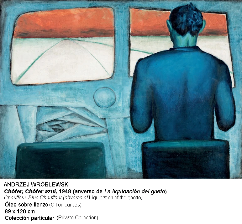 Chófer azul, 1948. Andrzej Wróblewski. Colección particular