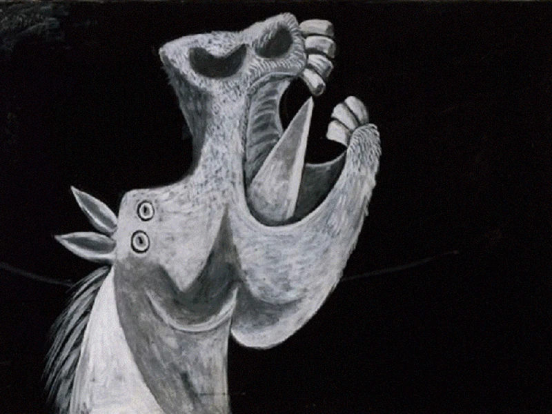 Cabeza de caballo. Boceto para «Guernica». Pablo Picasso