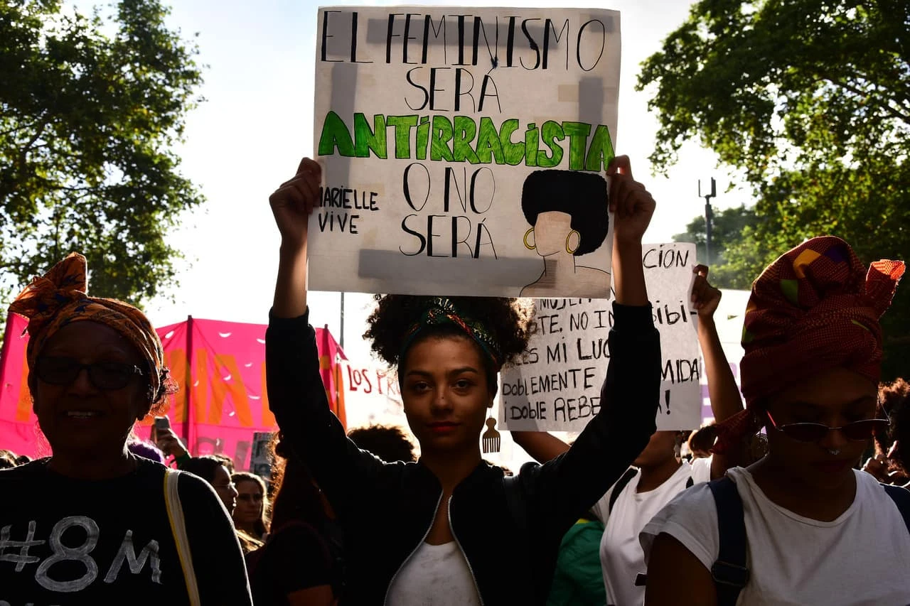 Mar Díaz. Manifestación del 8M, Buenos Aires, 2019