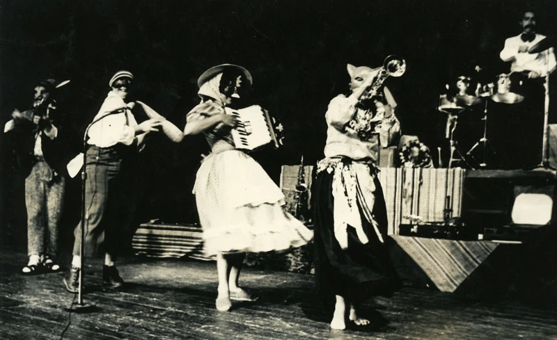 Grupo Cultural Yuyachkani. Los músicos ambulantes, 1984. Cortesía del Hemispheric Institute