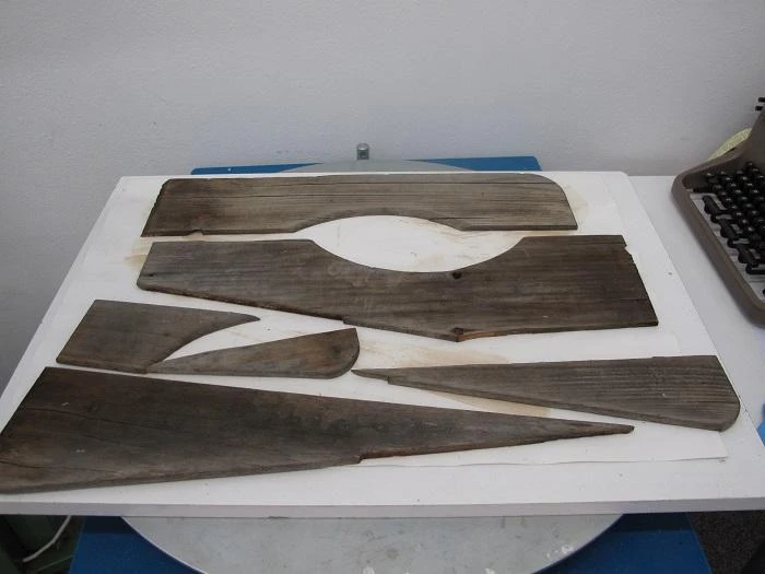 Pieza nº 1, cambio de secantes en proceso de eliminación de deformación de la madera