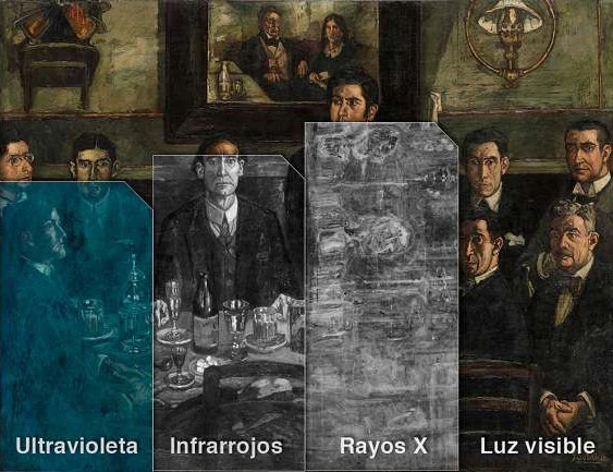 Capas fotográficas del estudio de obra