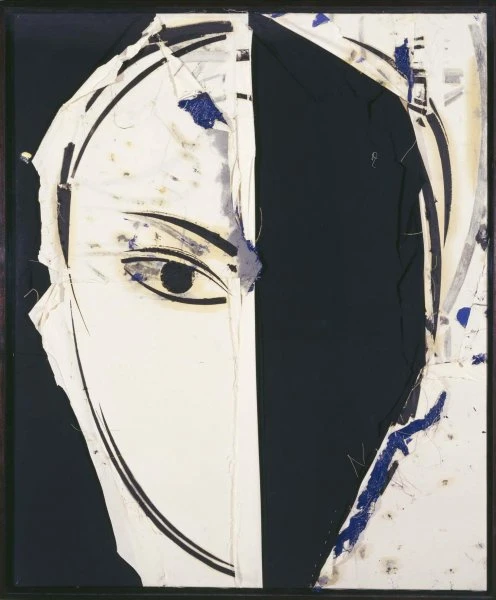 Manuel Valdés. Retrato de Jackie, 2000. Óleo sobre arpillera, 231 x 190 cm