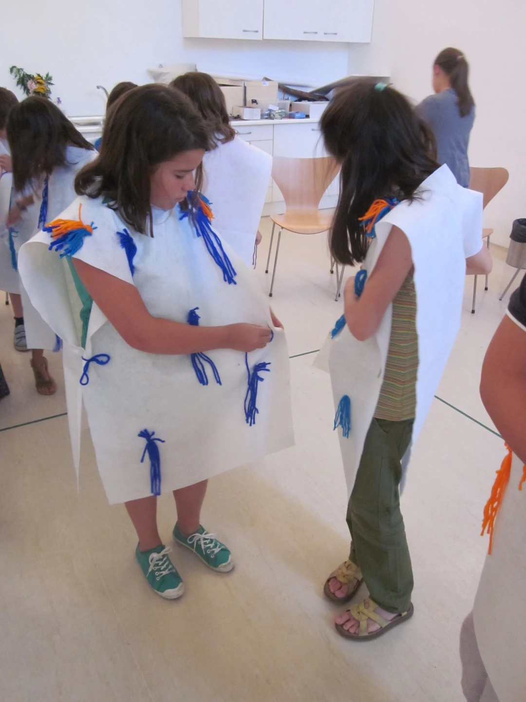 Durante el taller posterior a la visita.
