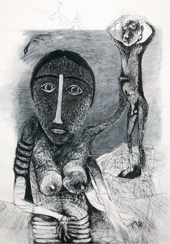 Dumile Feni, Mujer y niño, s. f.