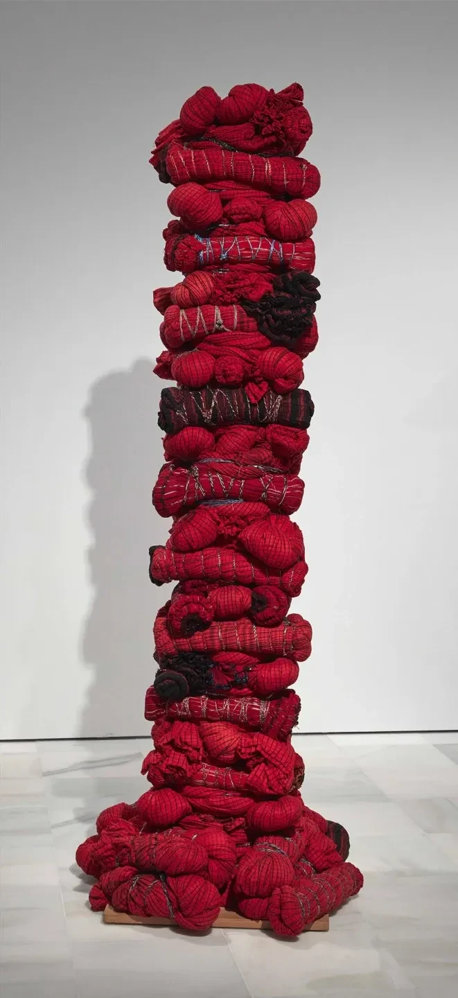 Sandra Monterroso, Columna vertebral roja [VD1.1](Red Spine), 2017. Museo Reina Sofía