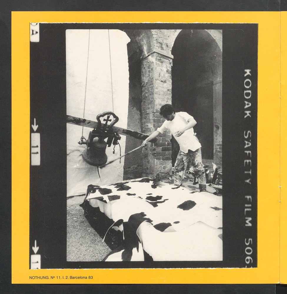 Jordi Benito: Assaigs per a L'Opera Europa. “Romäni X”, Sala d'Exposicions de l'Obra Cultural de la Caixa de Pensions, 18 febrer-6 març 1983. Centre Cultural de la Caixa de Pensions, Barcelona, 1983. Archivo Eduard Olivella / Jordi Benito. Biblioteca y Centro de Documentación del Museo Reina Sofía