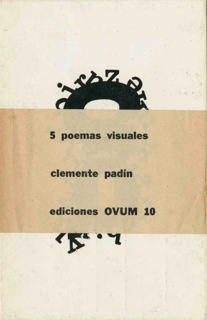 Clemente Padín, 5 poemas visuales. Postales, ediciones OVUM 10, 1969. Archivo Clemente Padín (UDELAR, Montevideo)