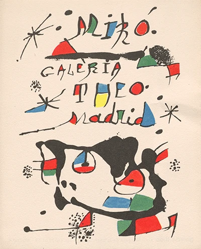 Invitación a la exposición inaugural de la Galería Theo, 1978
