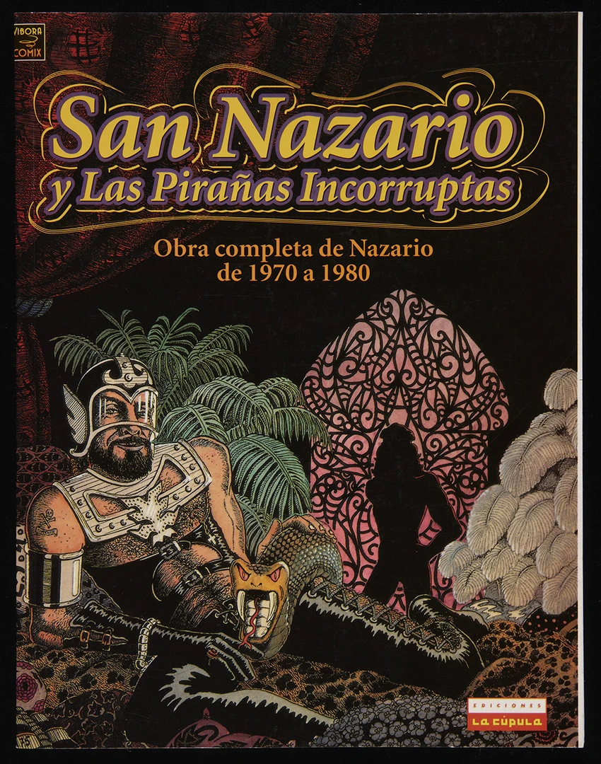 Nazario, San Nazario y las pirañas incorruptas, Barcelona, La Cúpula, 2001. Fondo Colección Nazario. Biblioteca y Centro de Documentación del Museo Reina Sofía