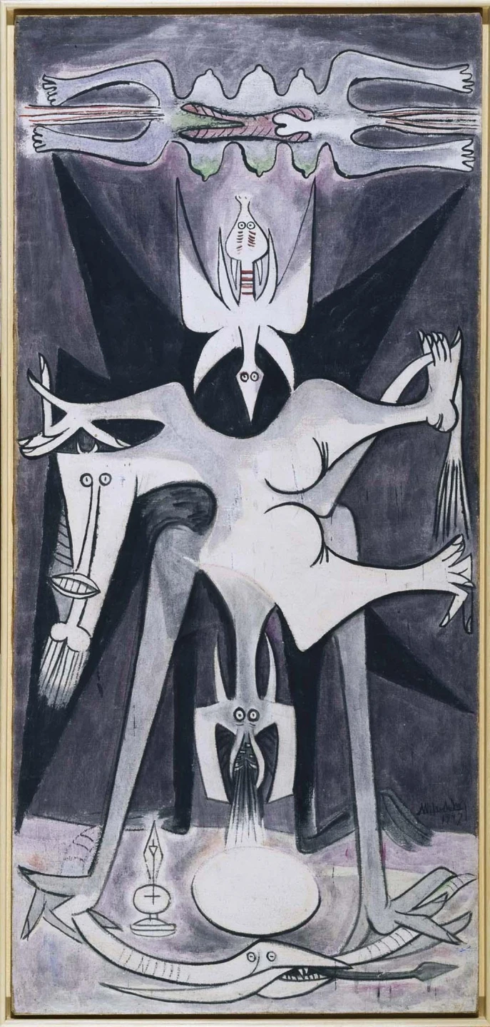 Wifredo Lam. Natividad, 1947. Pintura. Colección Museo Nacional Centro de Arte Reina Sofía, Madrid