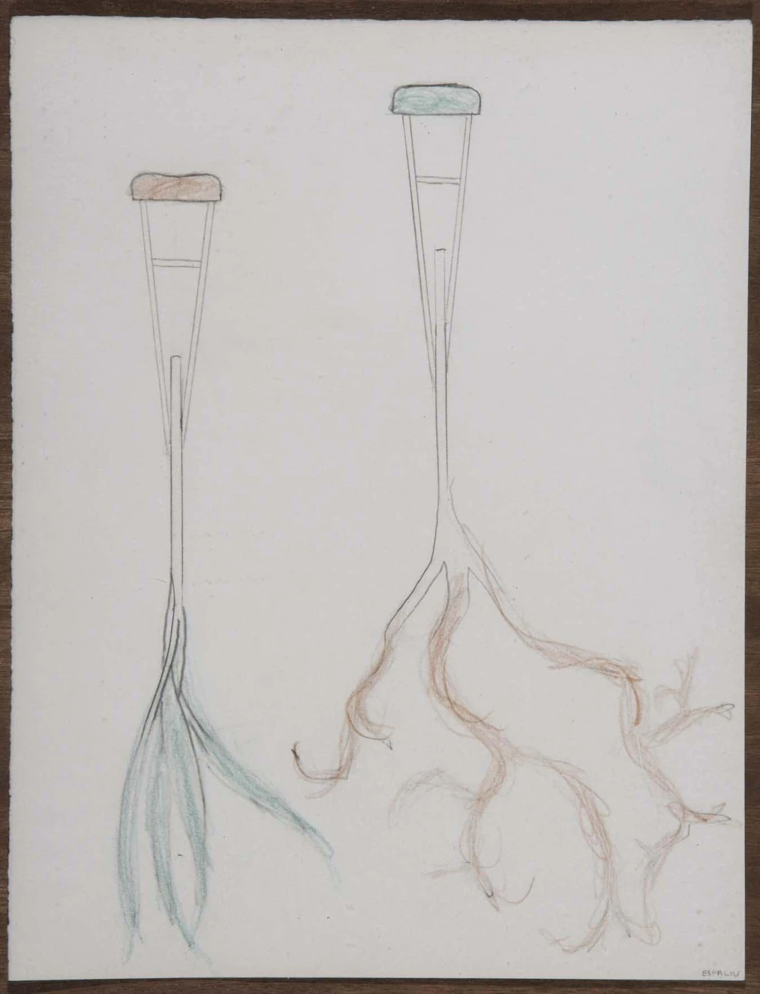 Pepe Espaliú. Sin título. Diez últimos dibujos, 1993. Dibujo. Colección Museo Nacional Centro de Arte Reina Sofía, Madrid