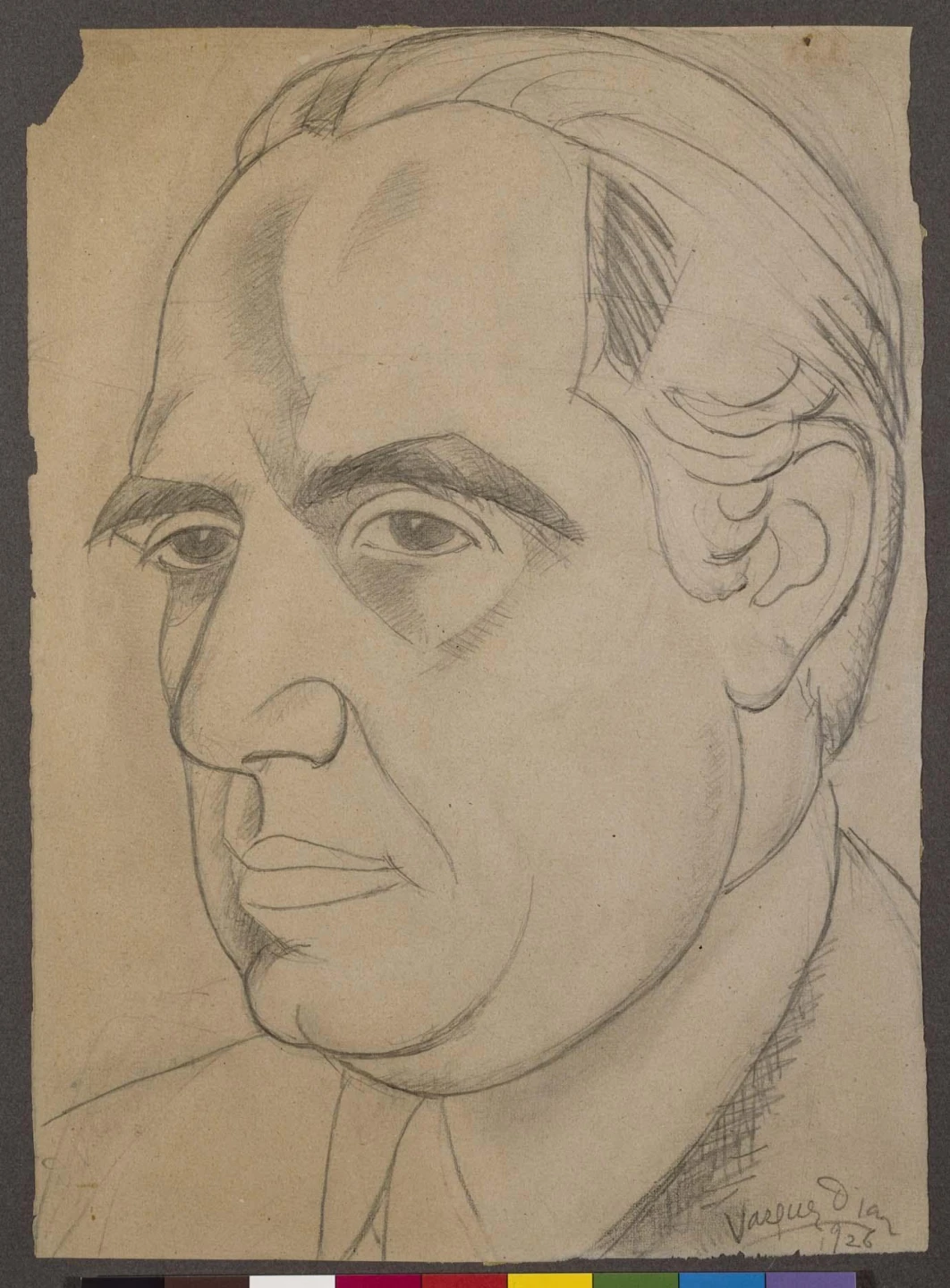Daniel Vázquez Díaz. Eugenio D'Ors, 1926. Dibujo. Colección Museo Nacional Centro de Arte Reina Sofía, Madrid