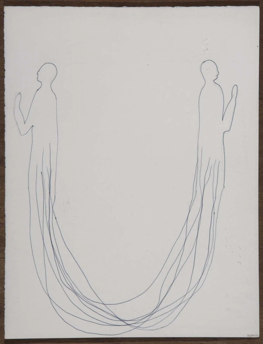 Pepe Espaliú. Sin título. Diez últimos dibujos, 1993. Dibujo. Colección Museo Nacional Centro de Arte Reina Sofía, Madrid